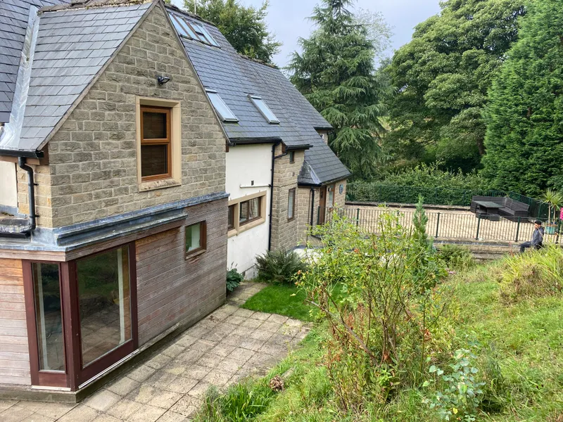 The existing stone property before the transformation began