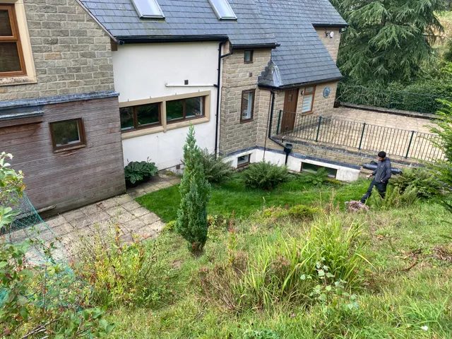 Existing patio and garden