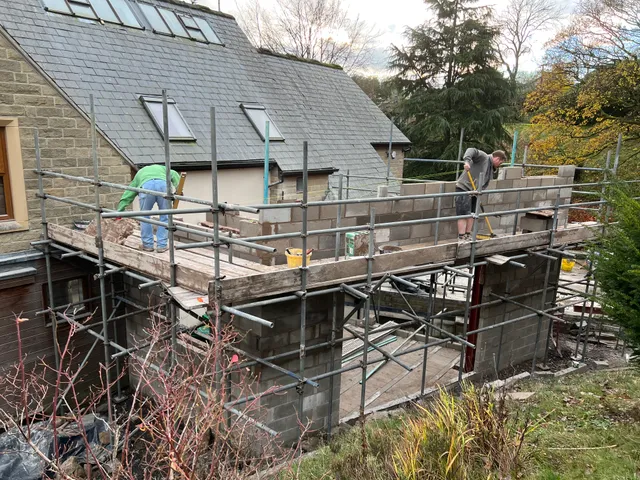 Extension frame taking shape