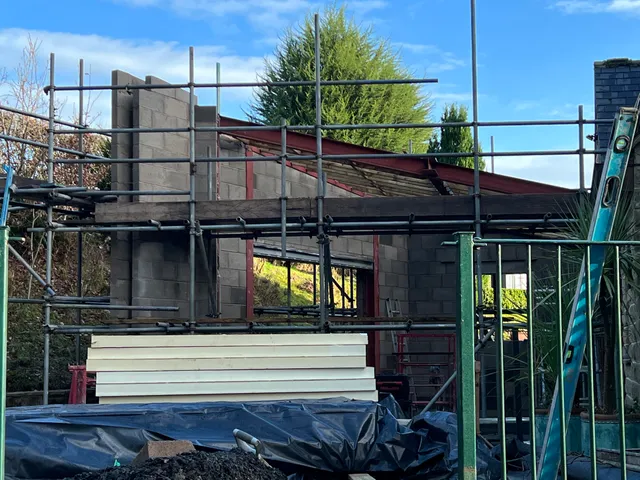 Extension shell nearing full height