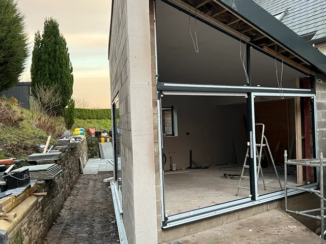 Glazing frame, interior view