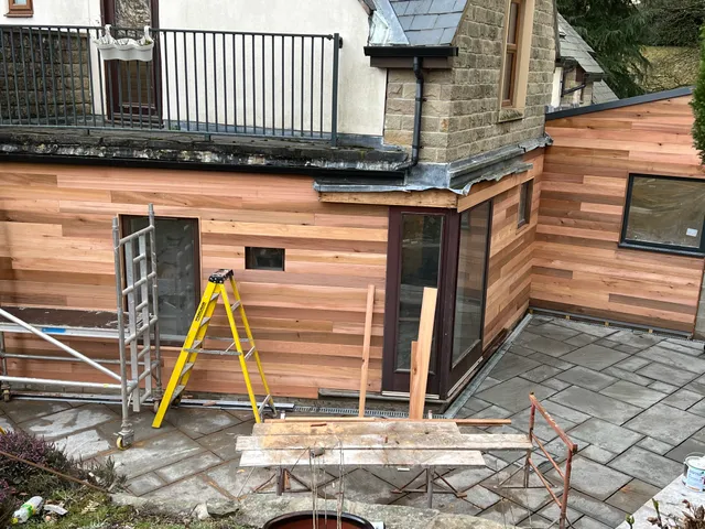 Exterior finishes and paving