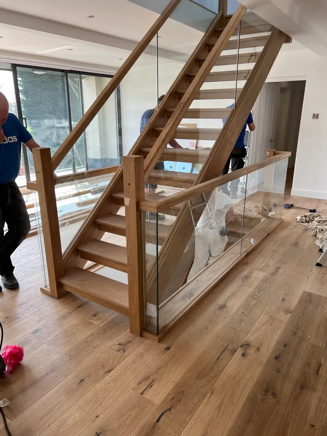 Bespoke oak staircase installation