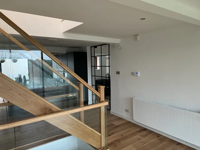 Completed staircase and hallway