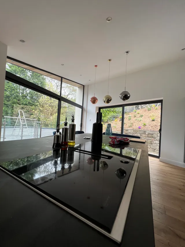 Completed kitchen island detail